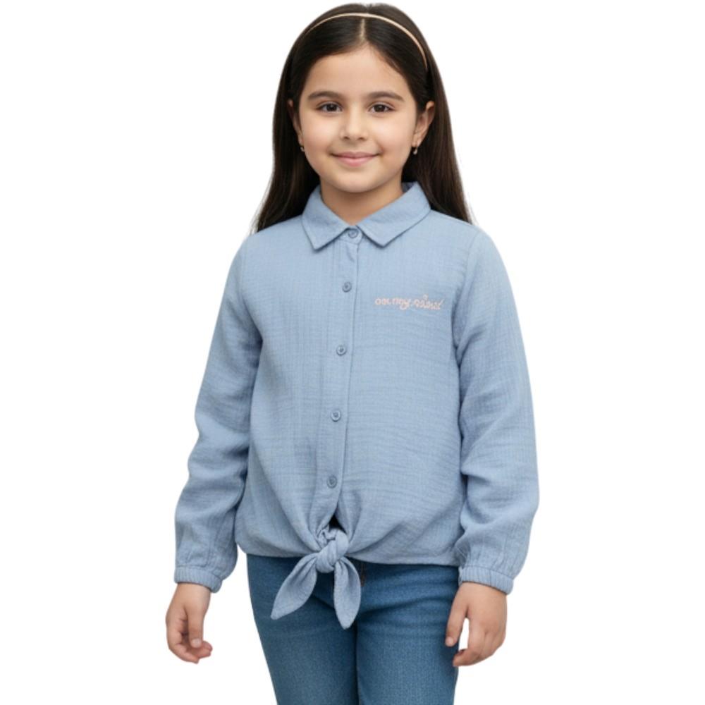 11382 toptan 9-12 yaş arası kız çocuklar için mevsimlik gömlek