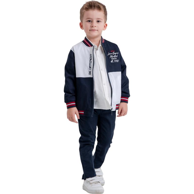 10054 lacivert beyaz erkek çocuk takım toptan 8/12 yaş