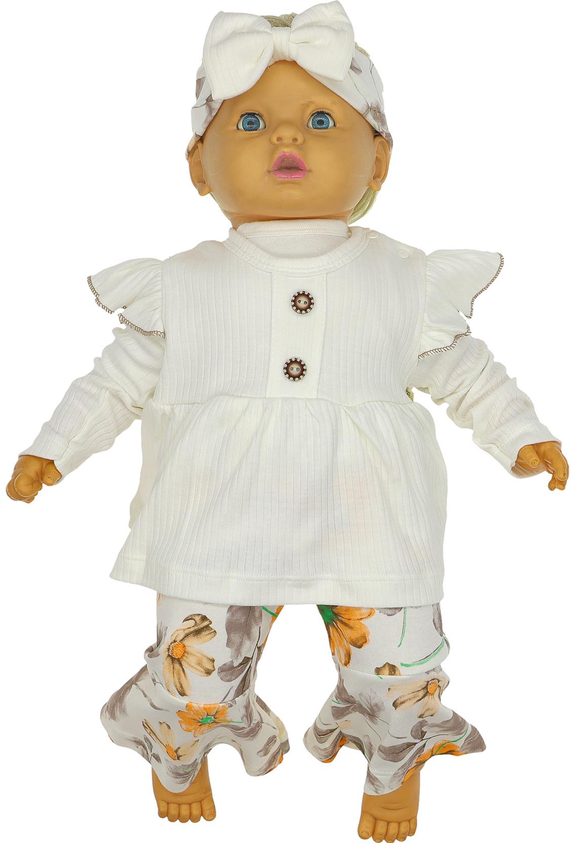 4025 yeni moda kız bebek giyim toptan 3-6-9 ay