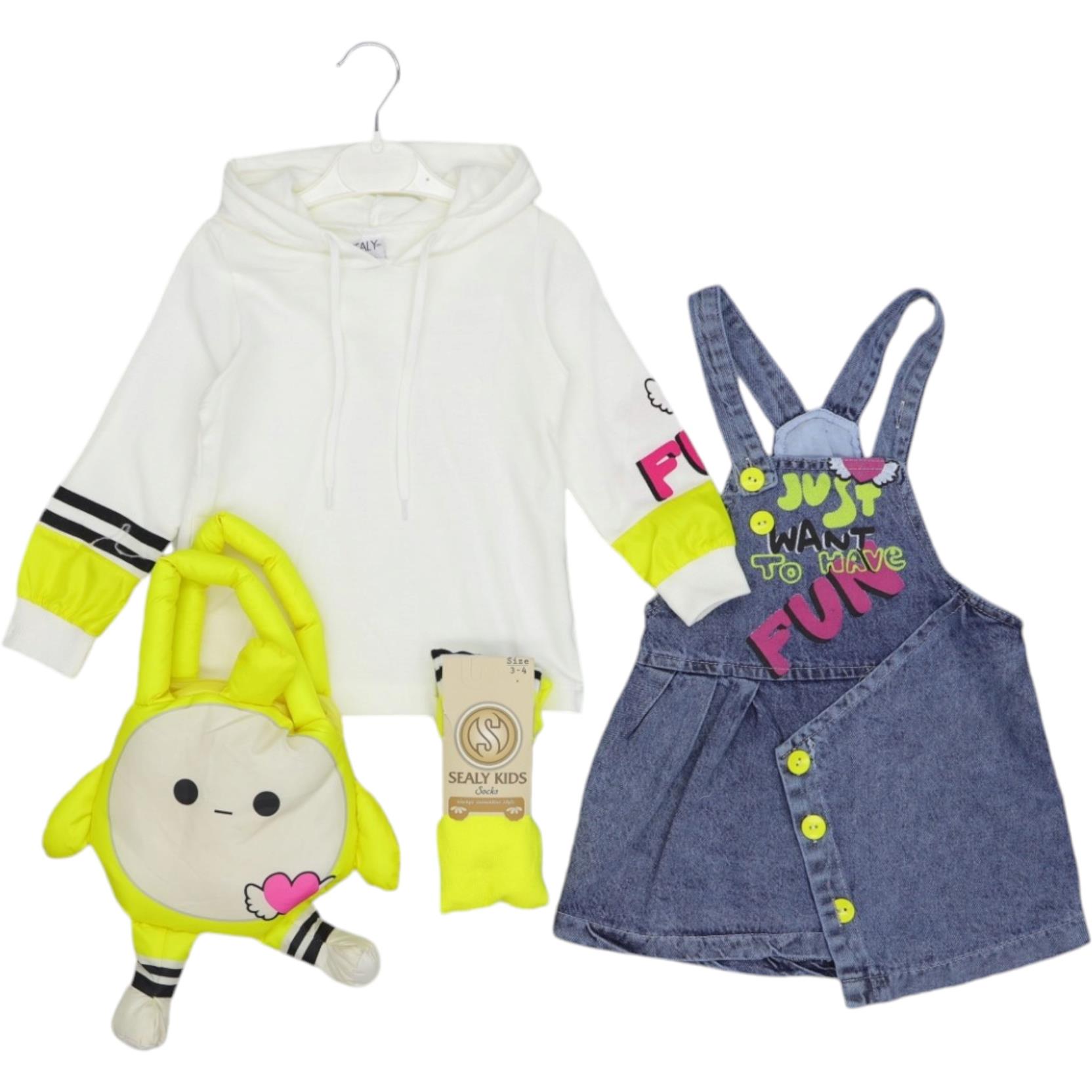 12073 Luxury girls denim suits wholesale 2/5 age gorgeous jeans models