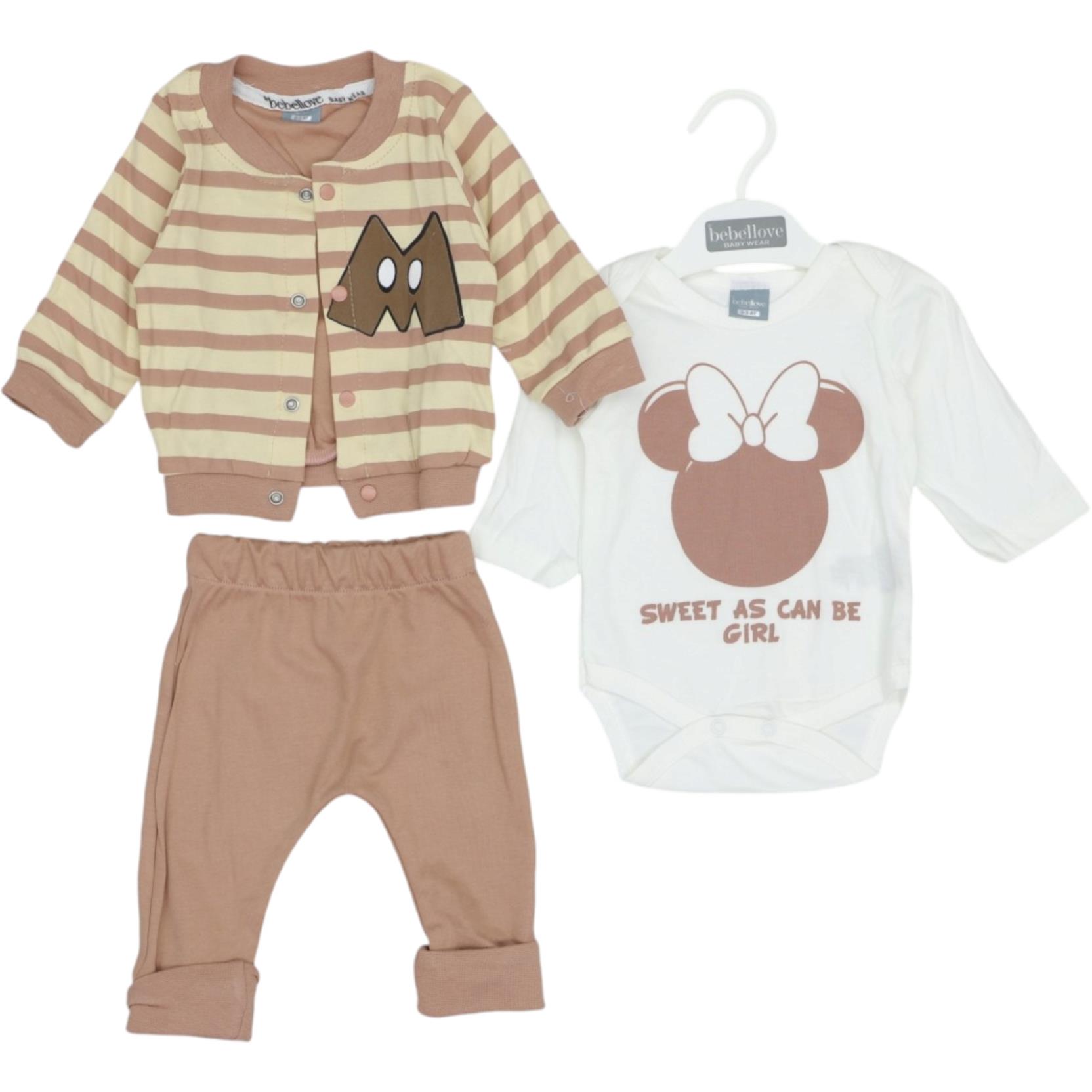 14034 en kaliteli bebek giyim takımlar toptan 3/12 ay