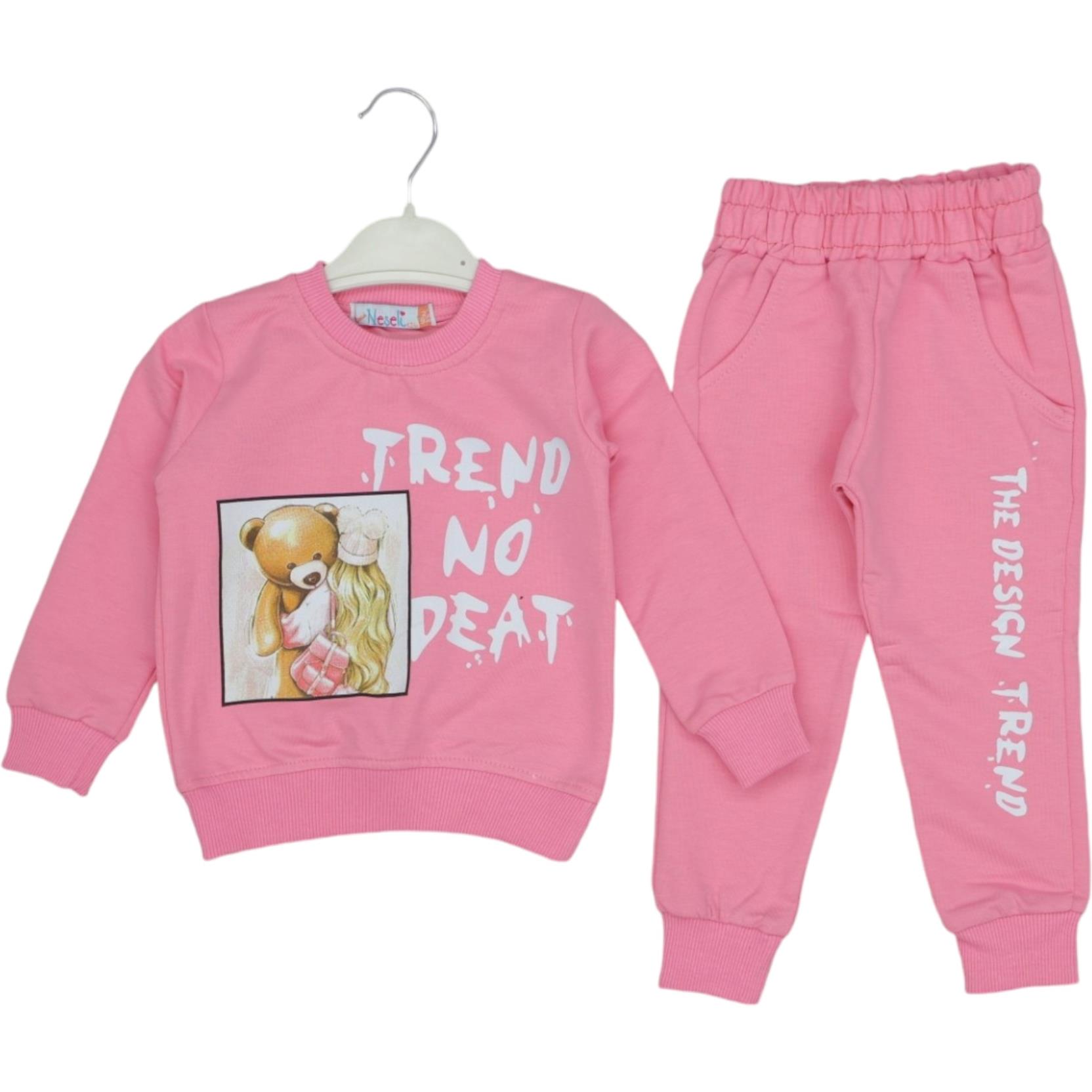 422 оптом детские демисезонные костюмы двойки  спортивные для девочек на 2-5 лет