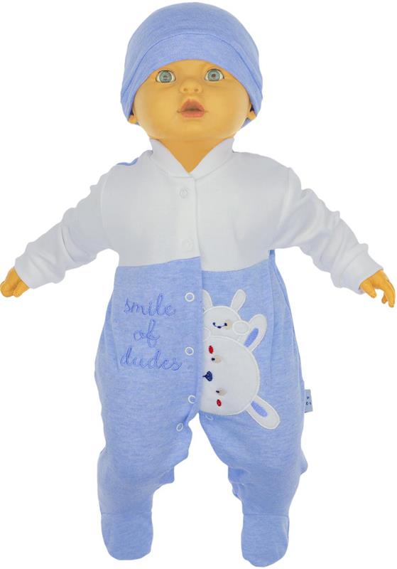 1302 organik pamuk bebek tulumlar toptan 3-6-9 ay tavşan baskı