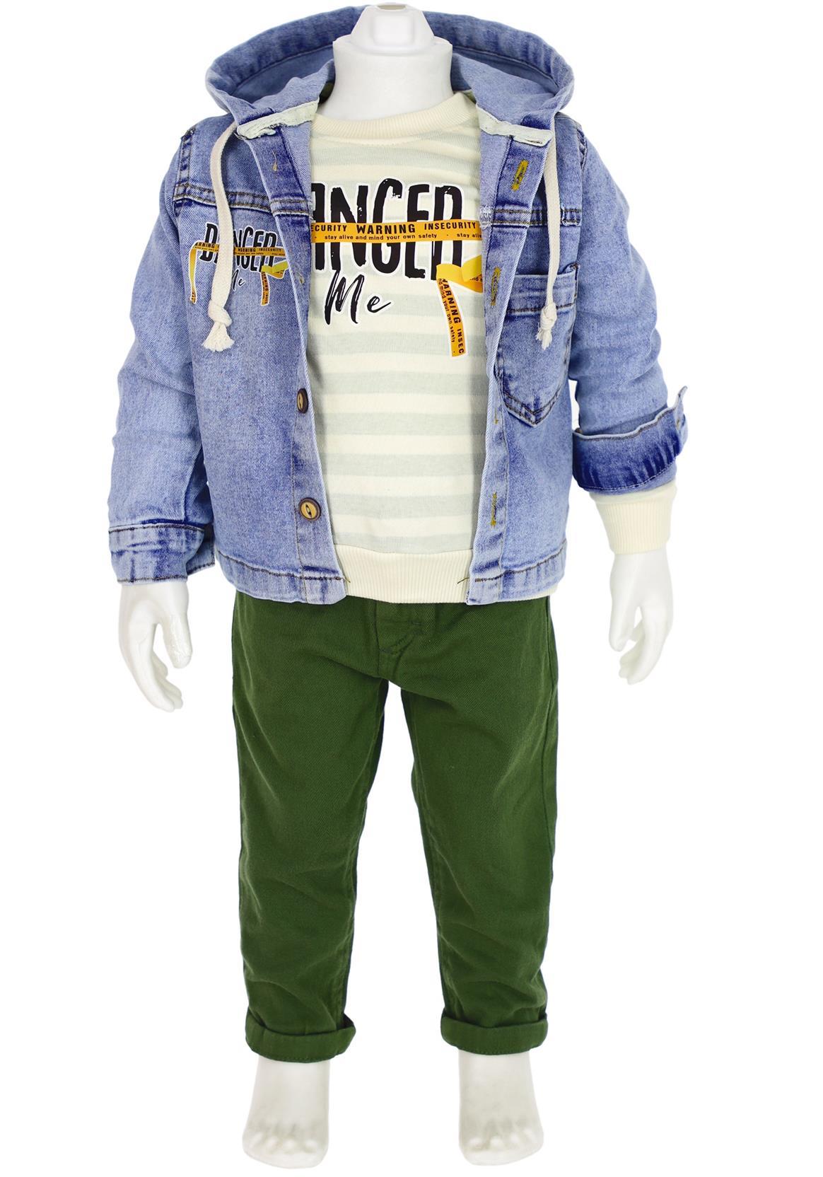 2702 بدلة جينز ولادي جملة 2/5 سنة