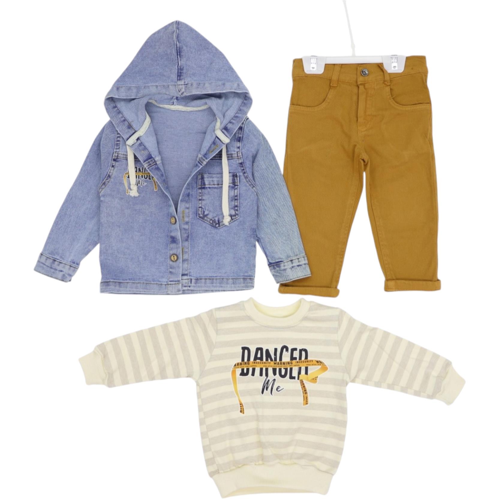 2702 بدلة جينز ولادي جملة 2/5 سنة