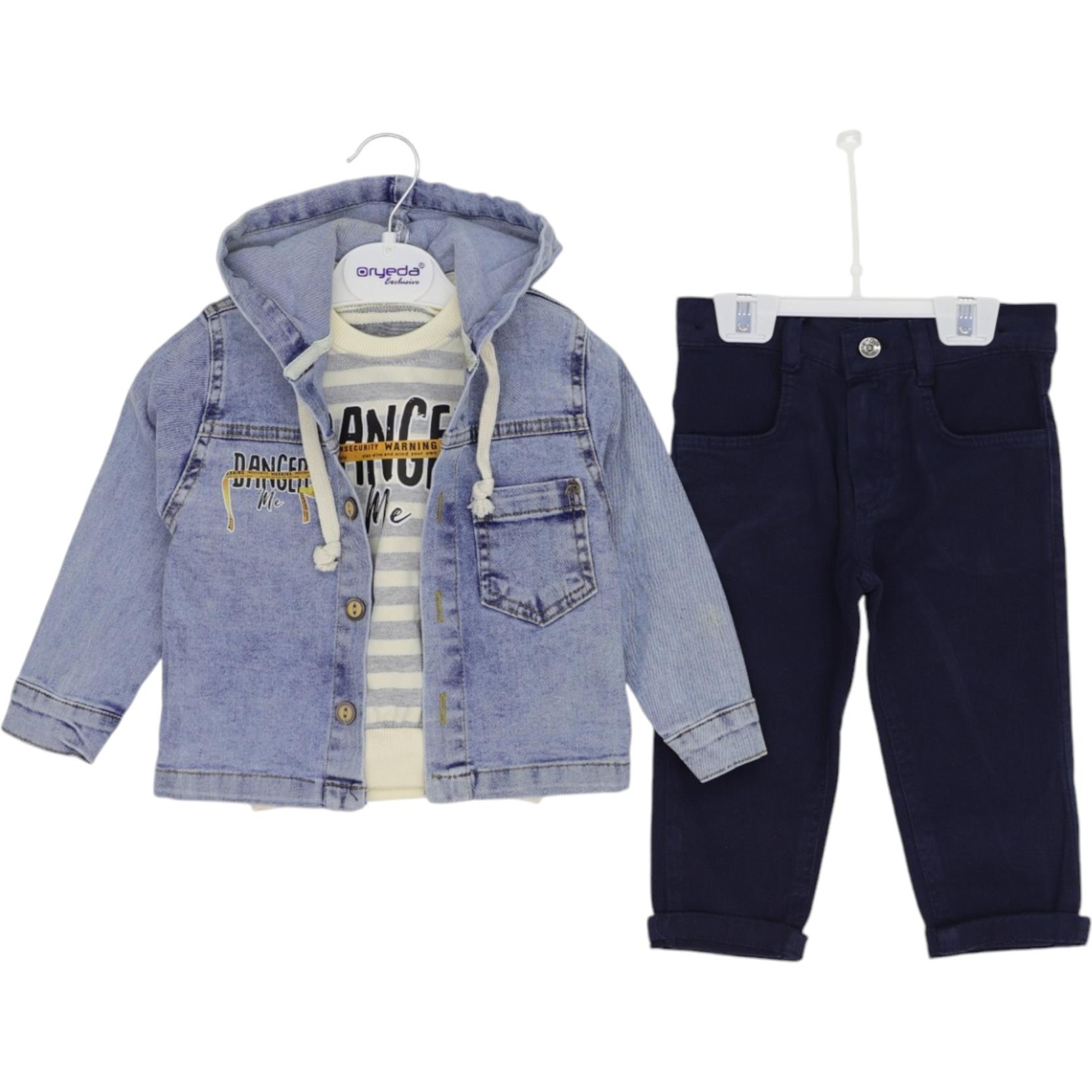 2702 بدلة جينز ولادي جملة 2/5 سنة