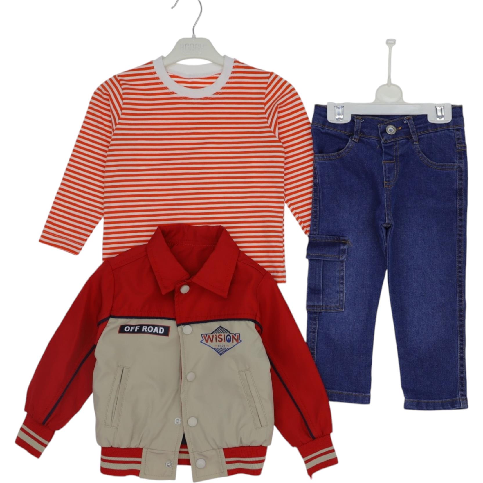 1482 yeni model çocuk kot takım toptan imalatçı firmalar 1/4 yaş