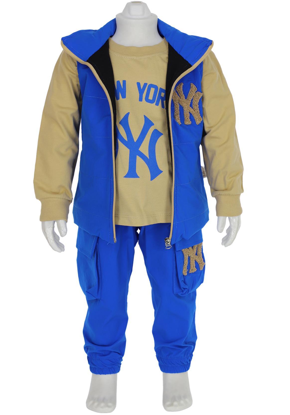 50517 оптом детские демисезонные костюмы тройки для младенцев 6/24 месяцев