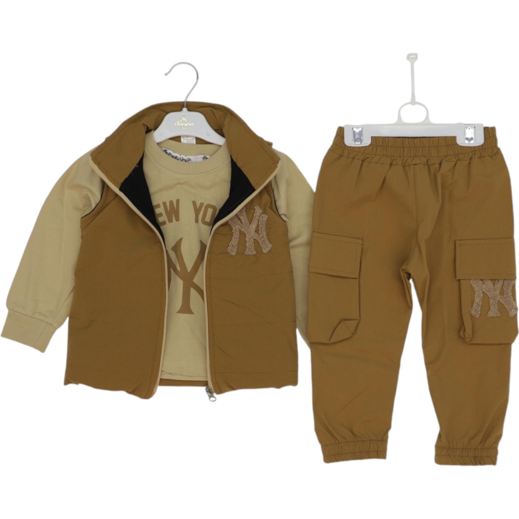 50517 оптом детские демисезонные костюмы тройки для младенцев 6/24 месяцев