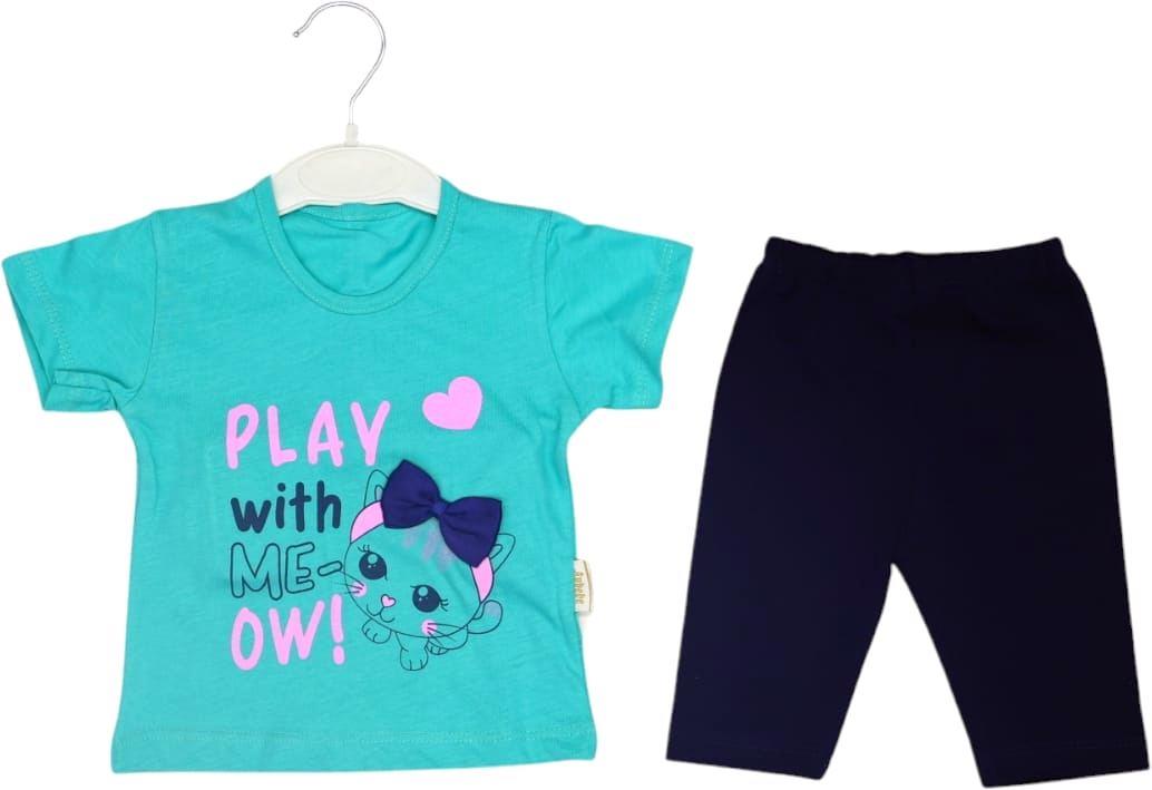 الجملة الأطفال الصيف قطعتين الدعاوى ، تي شيرت مع طماق للأطفال لمدة 9-12-18-24 أشهر