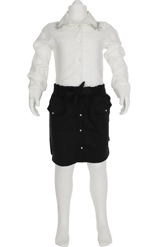 4375 parlak taş yakalı kız çocuk takım toptan 2-5 yaş