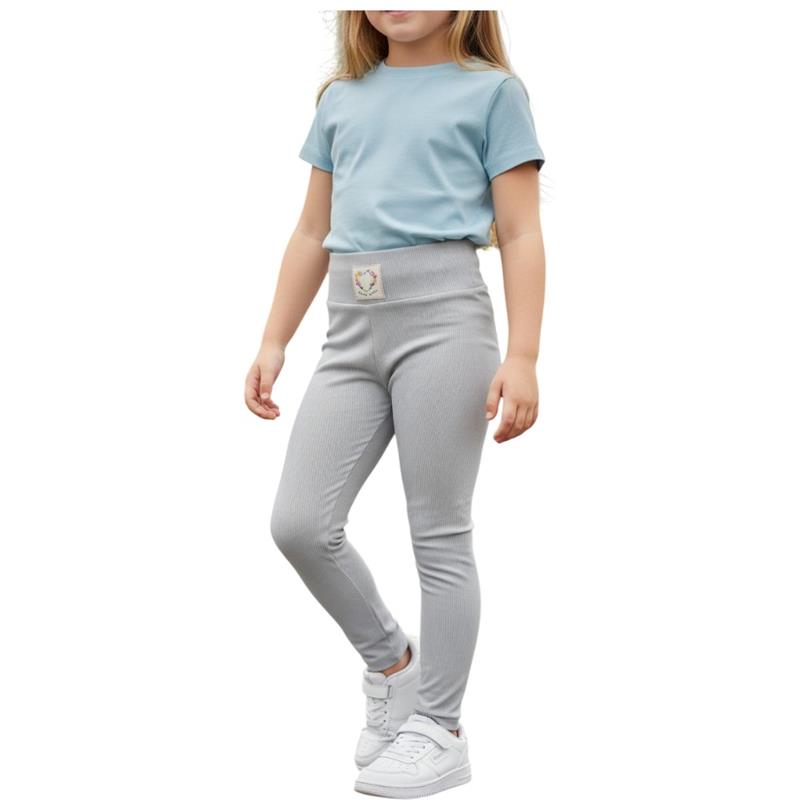 80354 toptan 1-2-3-4 yaş kız çocukları için fitilli taytlar