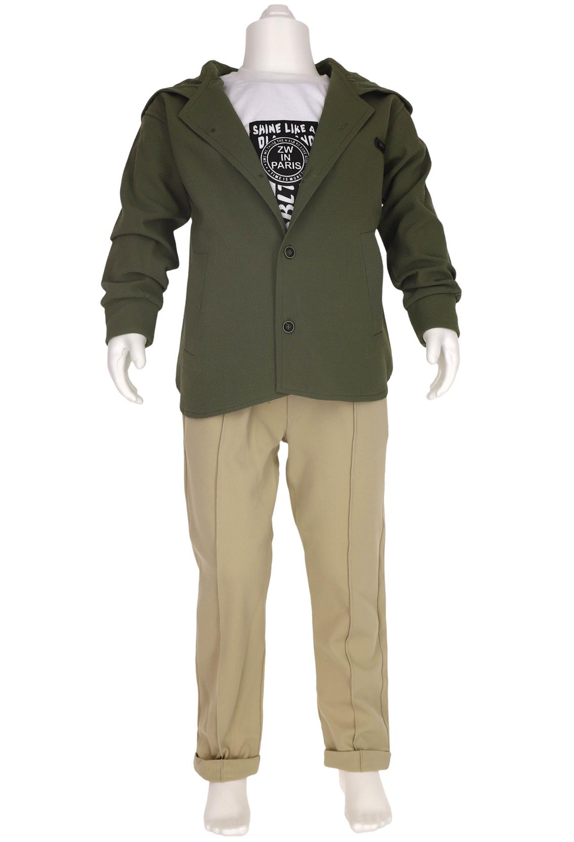 5014 оптом детские демисезонные костюмы тройки,рубашки с капюшоном,футболки,брюки для мальчиков на 9/12 лет