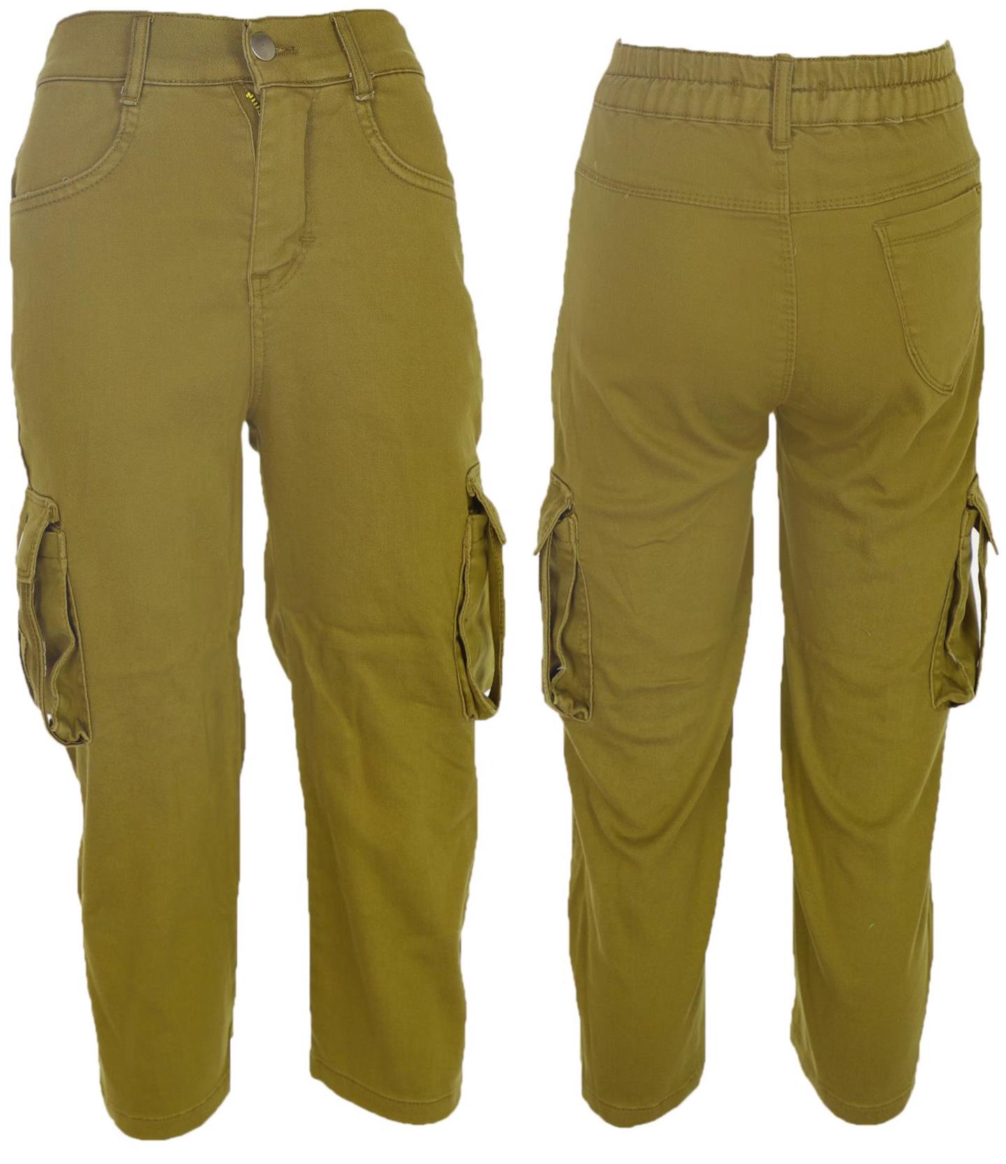 4231 الجملة الأطفال الربيع والخريف بنطلون مع جيوب جانبية للفتيات الذين تتراوح أعمارهم بين 11/15