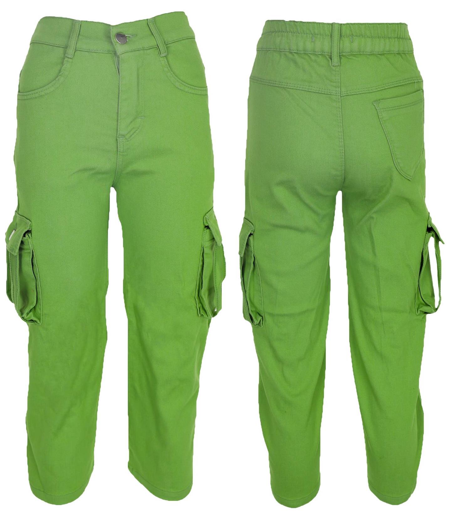 4231 الجملة الأطفال الربيع والخريف بنطلون مع جيوب جانبية للفتيات الذين تتراوح أعمارهم بين 11/15