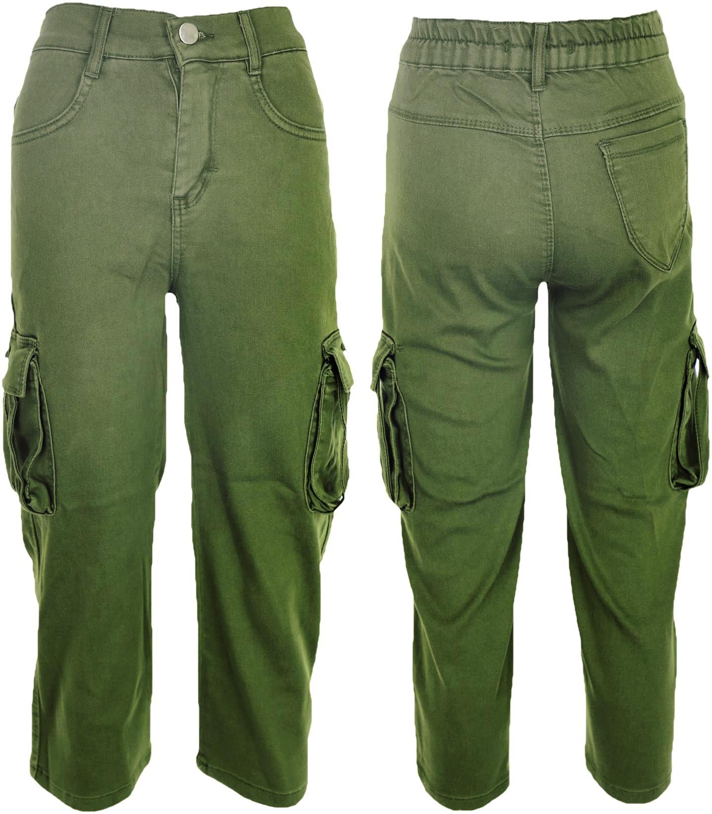 4231 الجملة الأطفال الربيع والخريف بنطلون مع جيوب جانبية للفتيات الذين تتراوح أعمارهم بين 11/15