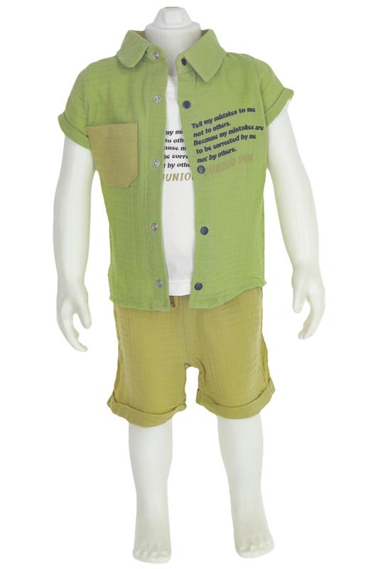 40783 erkek bebek takımlar toptan 9/24 ay yazlık