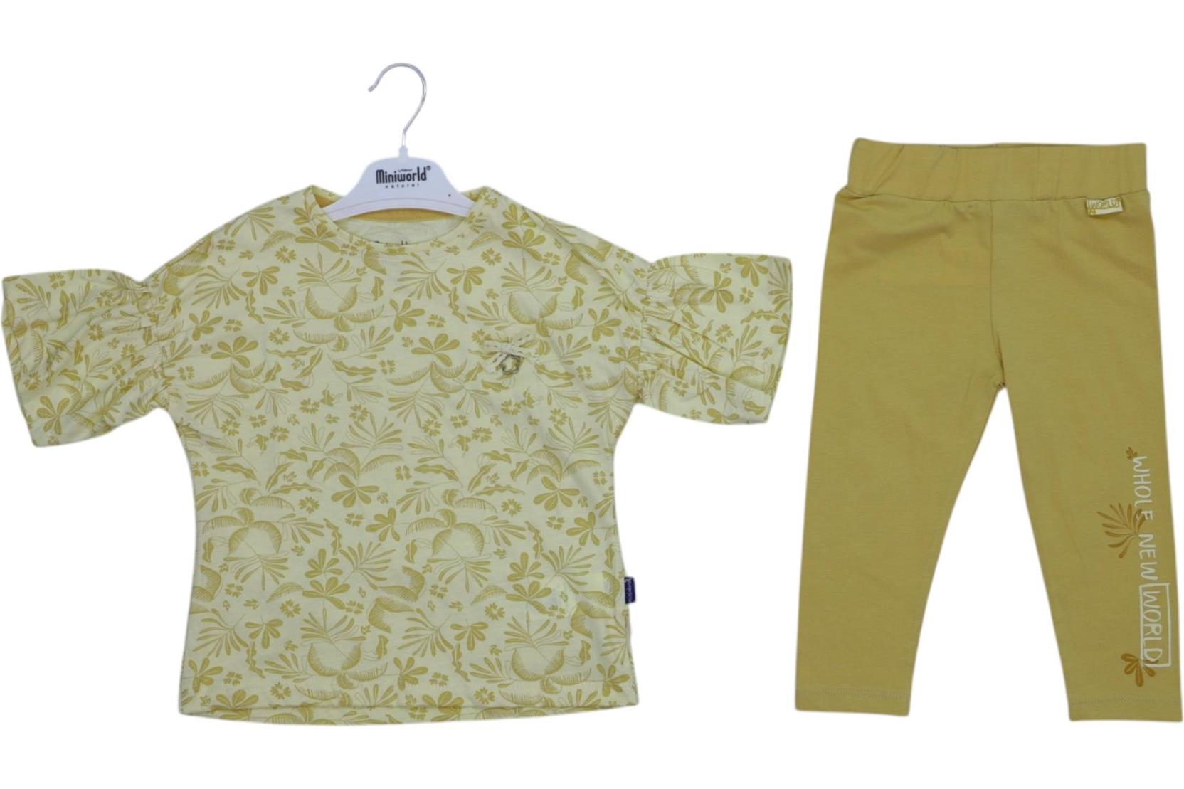 17468 оптом детские летние костюмы двойки,кофты с лосинами для девочек на 3-4-5-6 лет