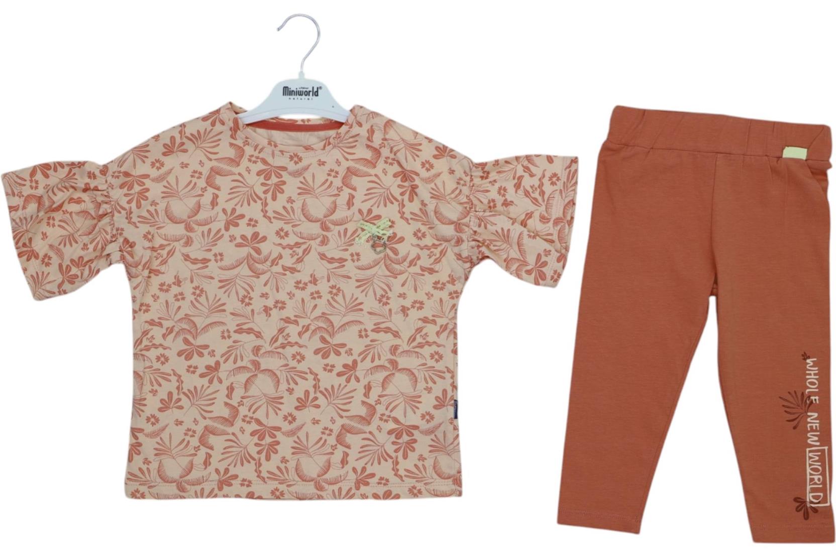 17468 оптом детские летние костюмы двойки,кофты с лосинами для девочек на 3-4-5-6 лет