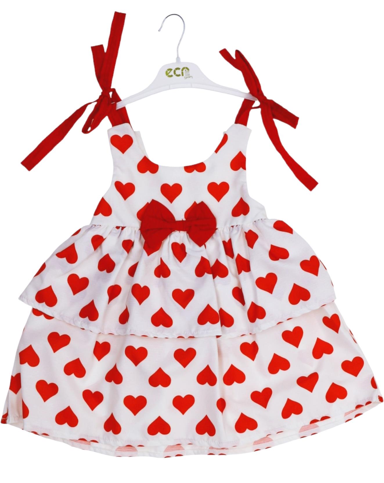 25104 оптом детские летние платья на лямках для девочек на 3/6 лет