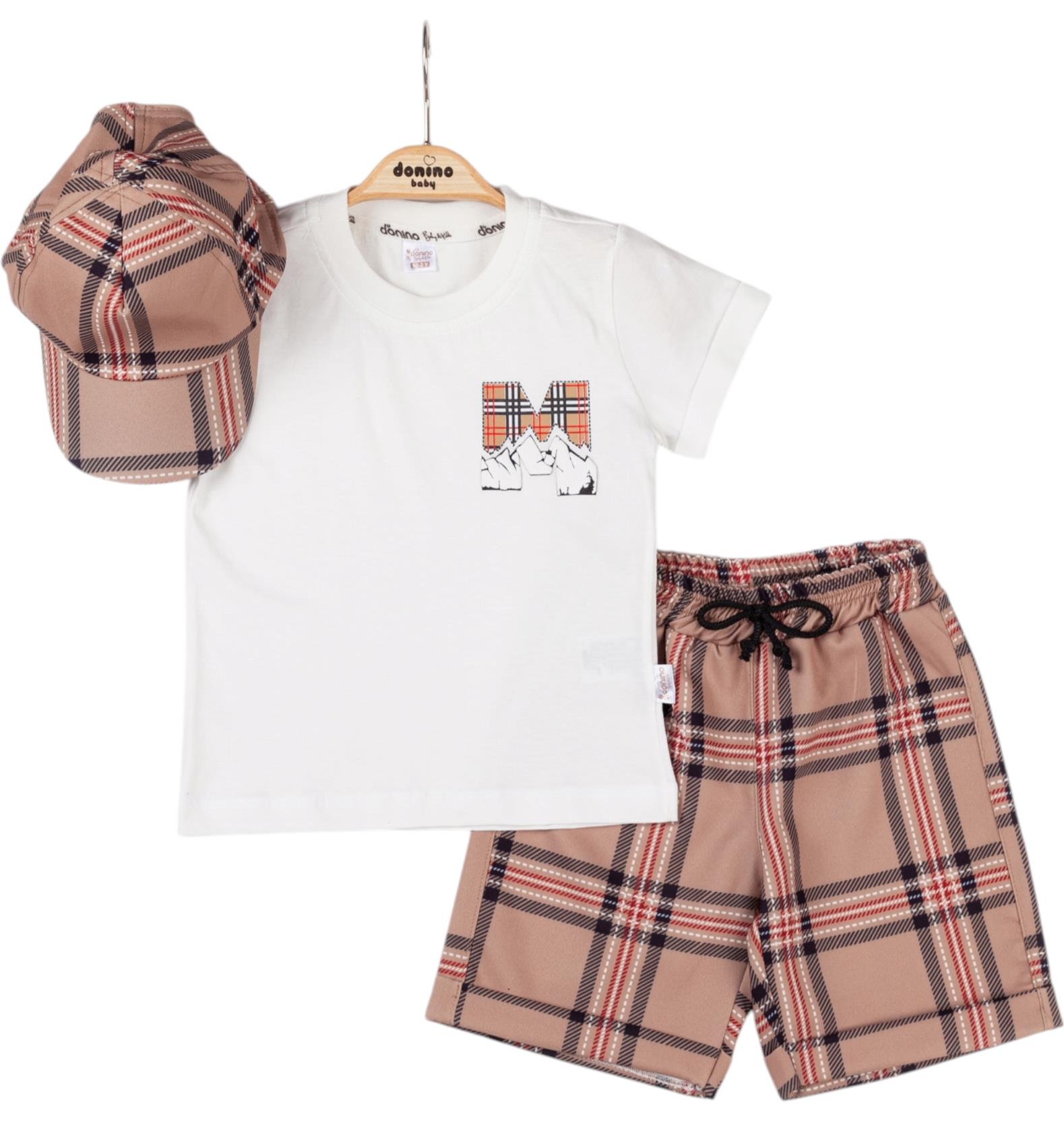 40792 burbery tarz yazlık erkek çocuk giyim toptan 2/5 yaş