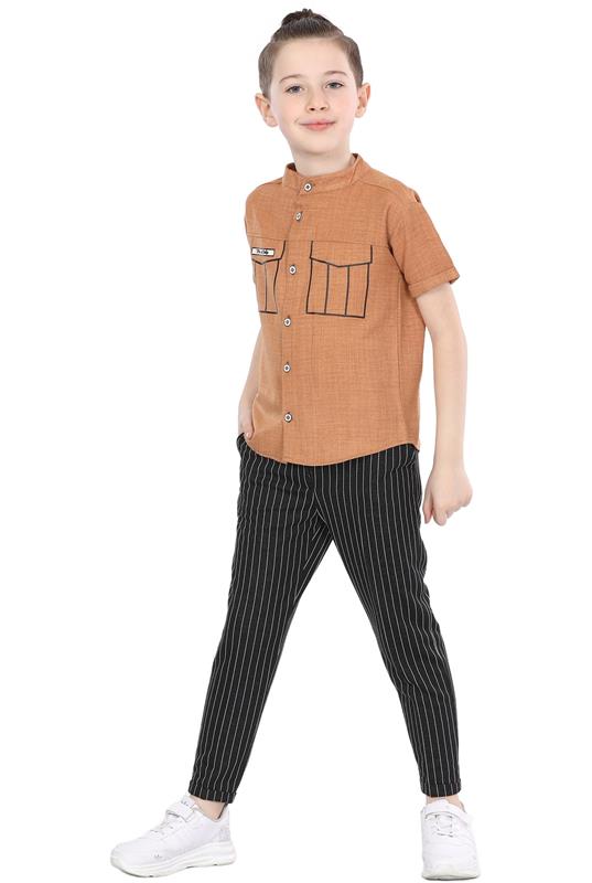 51019 tedarikçiler toptan erkek çocuk giyim yazlıklar 5/8 yaş