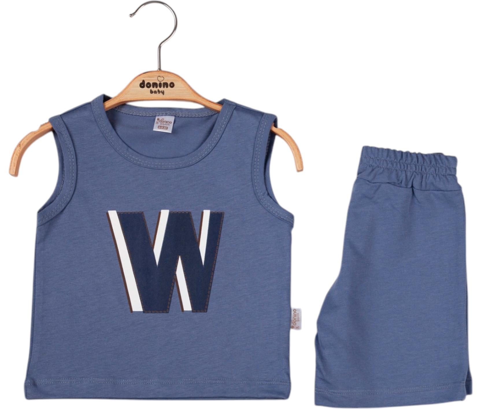 40754 оптом детские летние повседневные костюмы двойки, маечка с шортами для младенцев на 9/24 месяцев