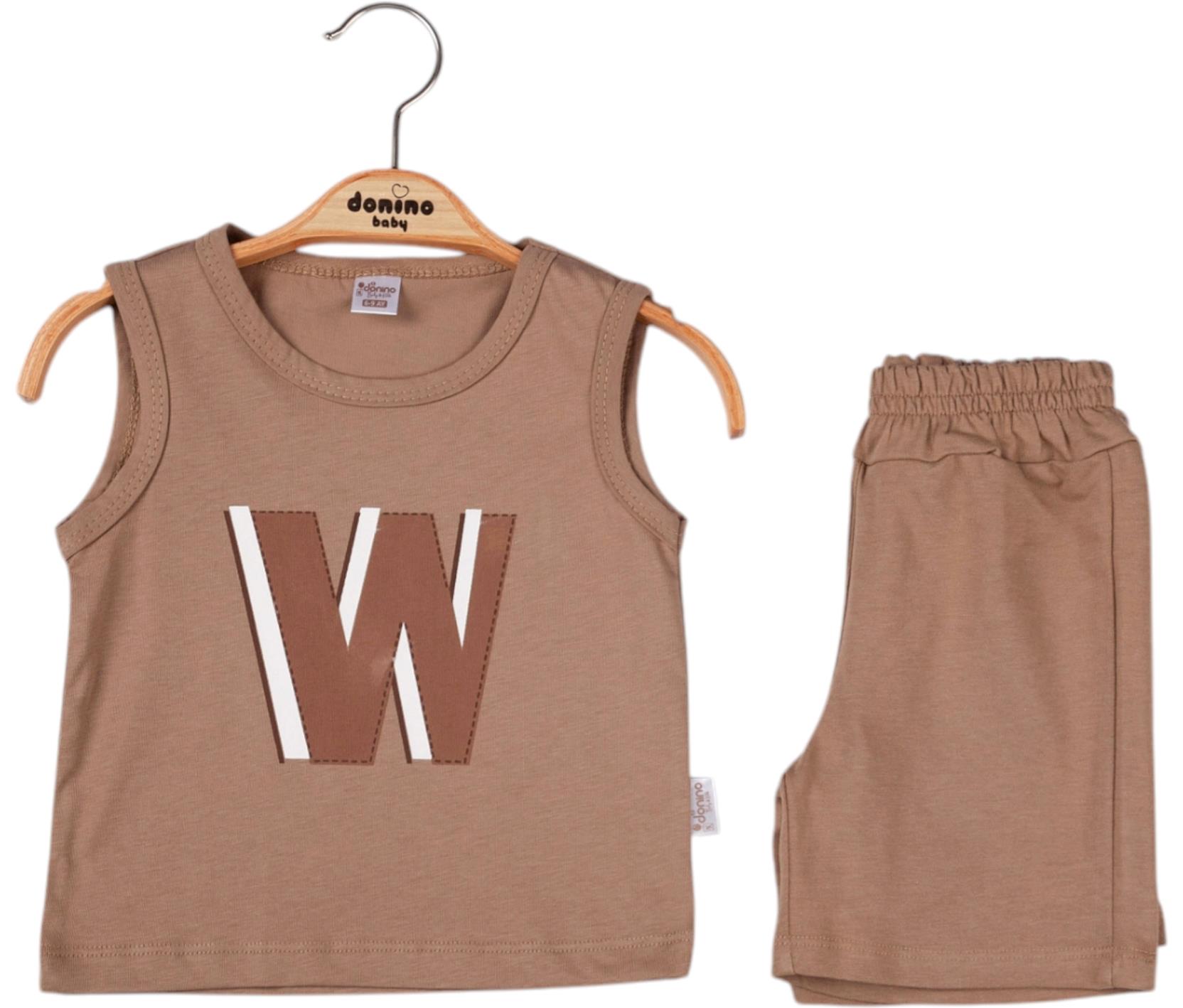 40754 оптом детские летние повседневные костюмы двойки, маечка с шортами для младенцев на 9/24 месяцев