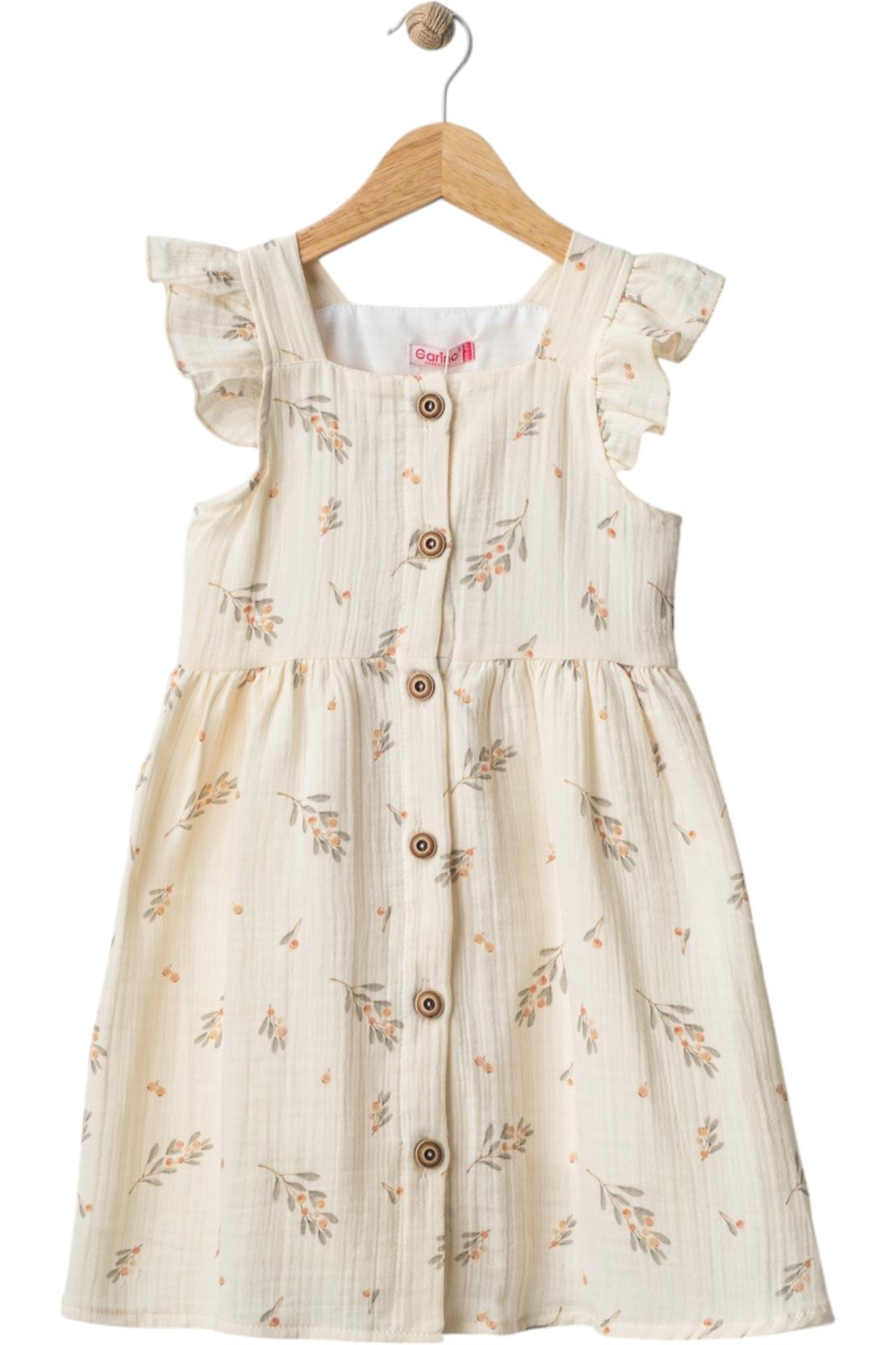 4313 yazlık kız elbiseleri kaliteli modeller toptan 7/10 yaş baskılı