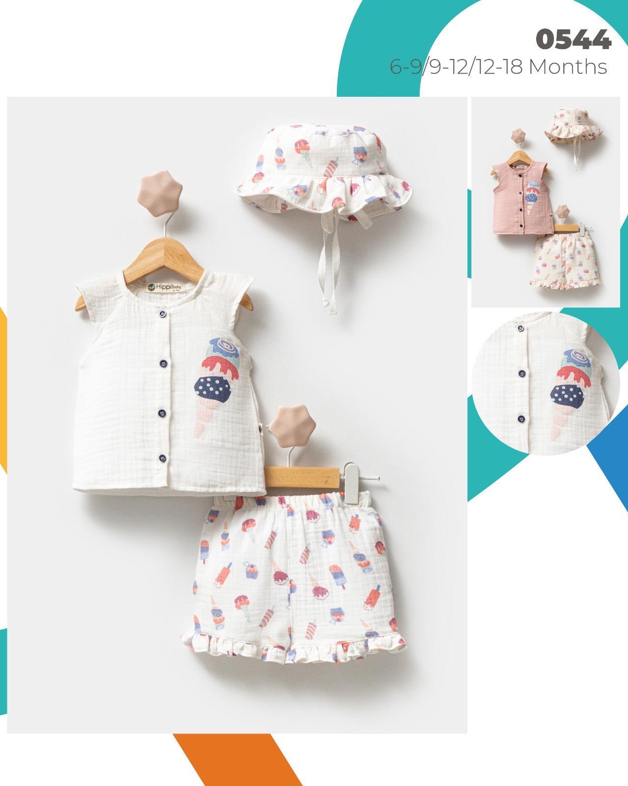 0544 الجملة الأطفال الصيف قطعتين الدعاوى للأطفال لمدة 6-9-12 أشهر