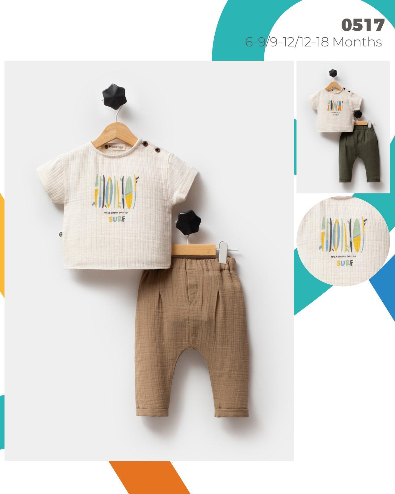 0517 الجملة الأطفال الصيف قطعتين الدعاوى للأطفال لمدة 6-9-12 أشهر