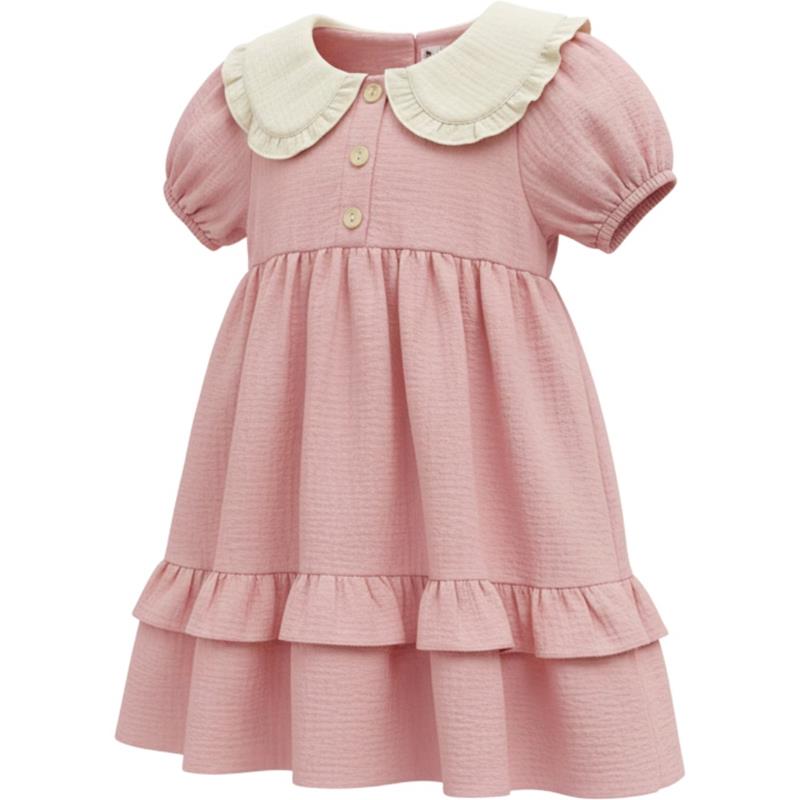 4301 toptan 5-8 yaş arası kız çocuklar için yazlık elbiseler