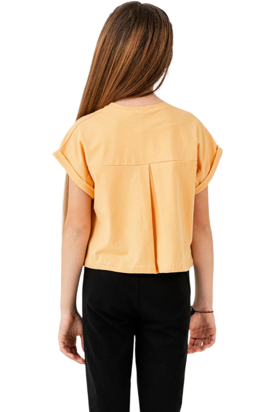 12102 оптом детские летние короткие стильные футболки для девочек на 5/8 лет