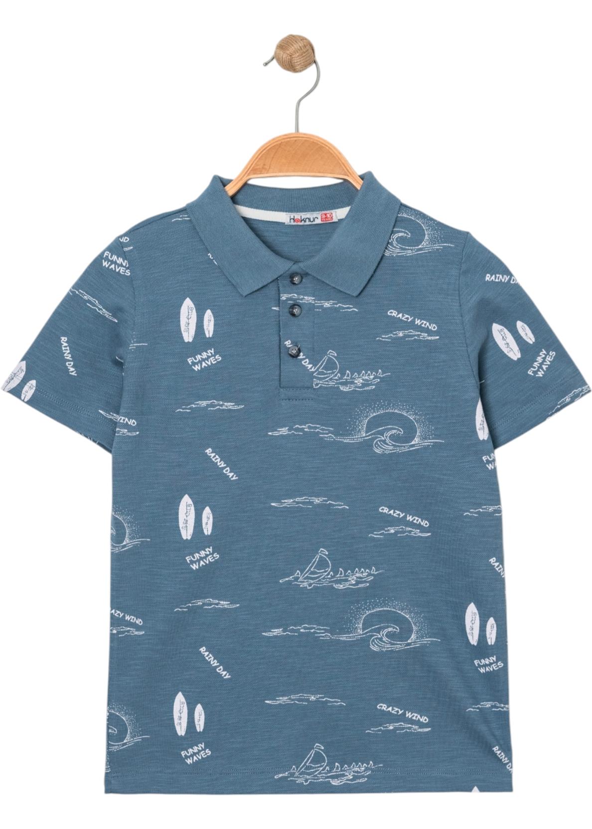 12368 оптом детские летние футболки с поло воротником 5/8 лет