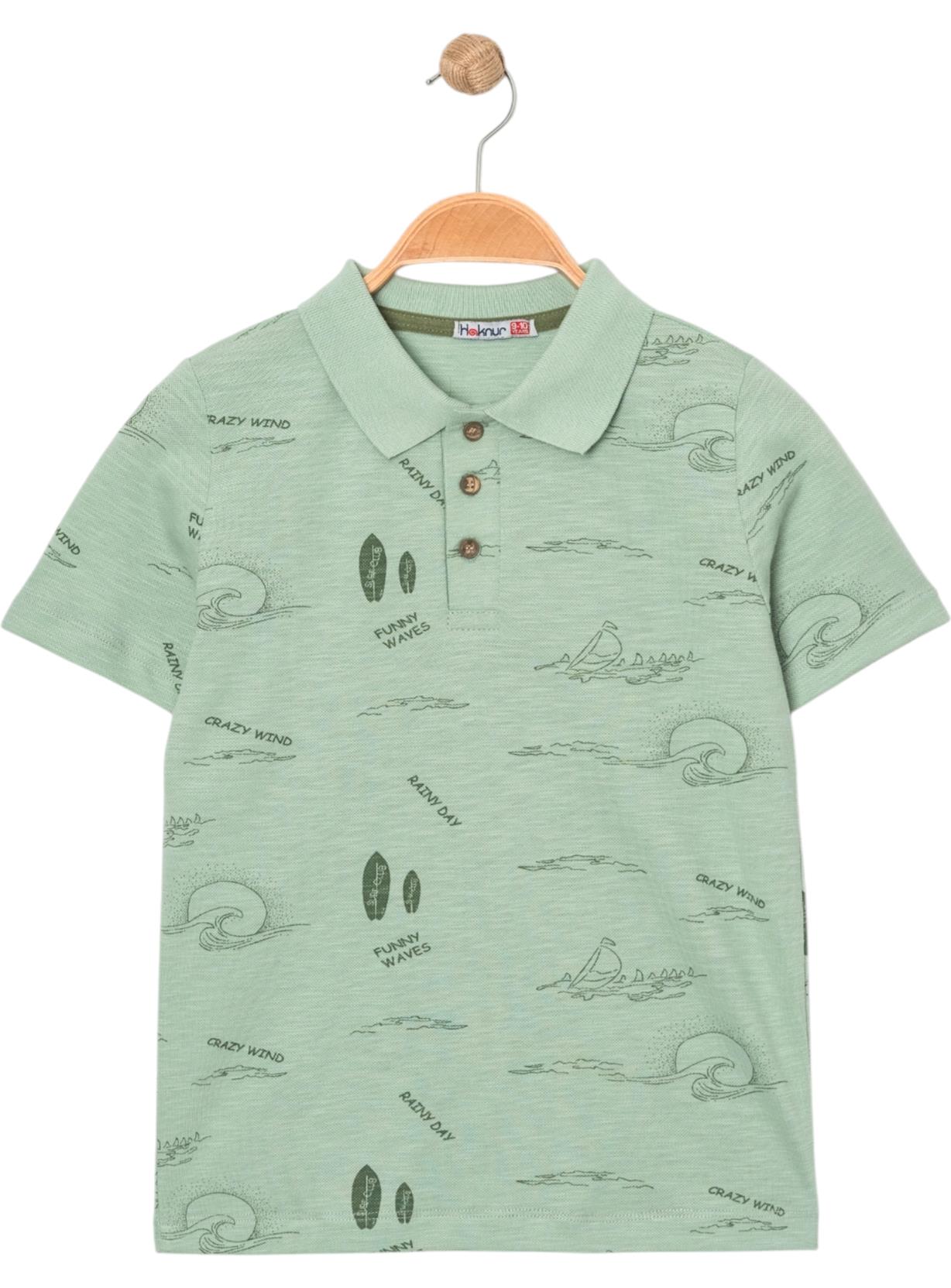 12368 оптом детские летние футболки с поло воротником 5/8 лет