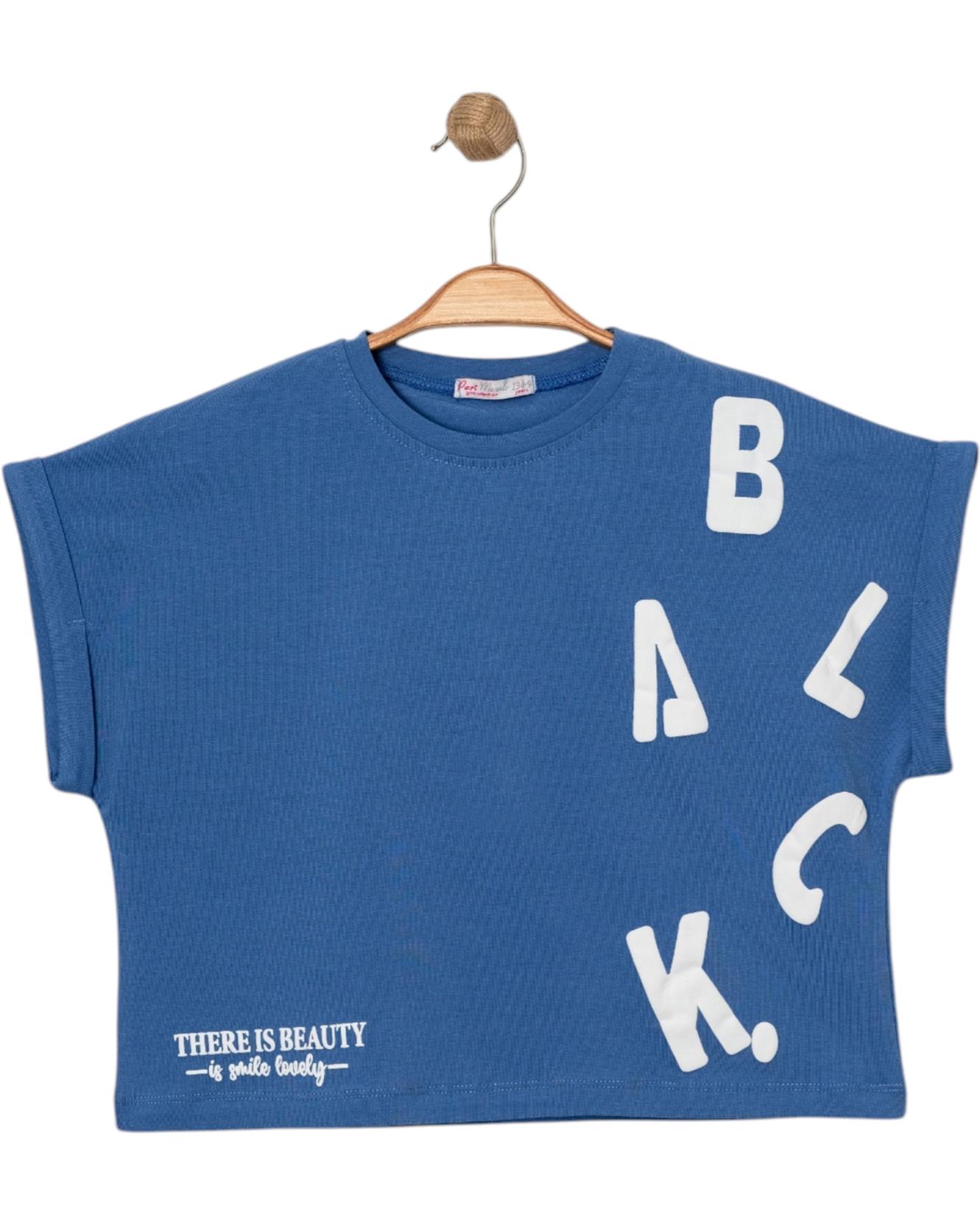 12189 yazlık kız çocuk tişörtleri kaliteli ve yeni modeller toptan 9/12 yaş