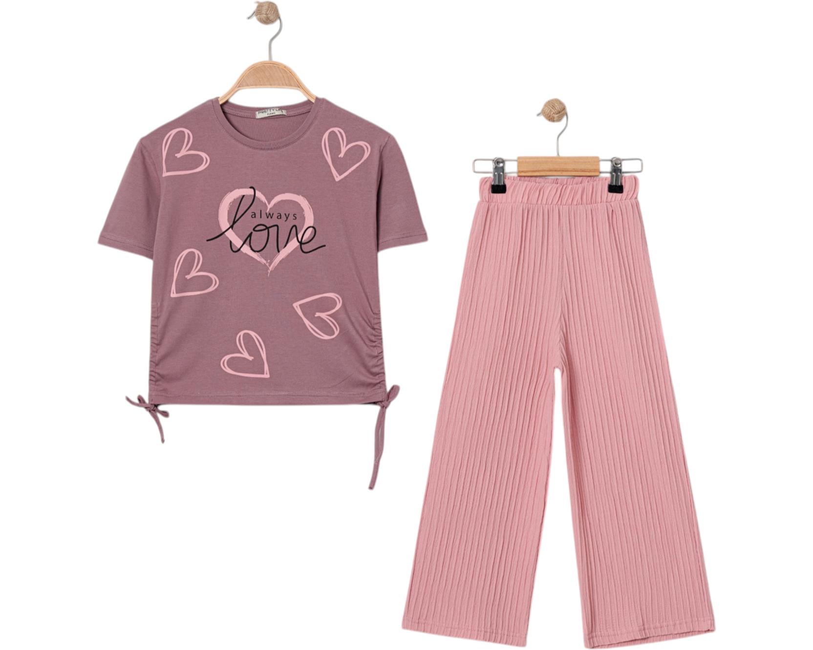 8272 love printed girls summer clothes wholesale 9/12 age