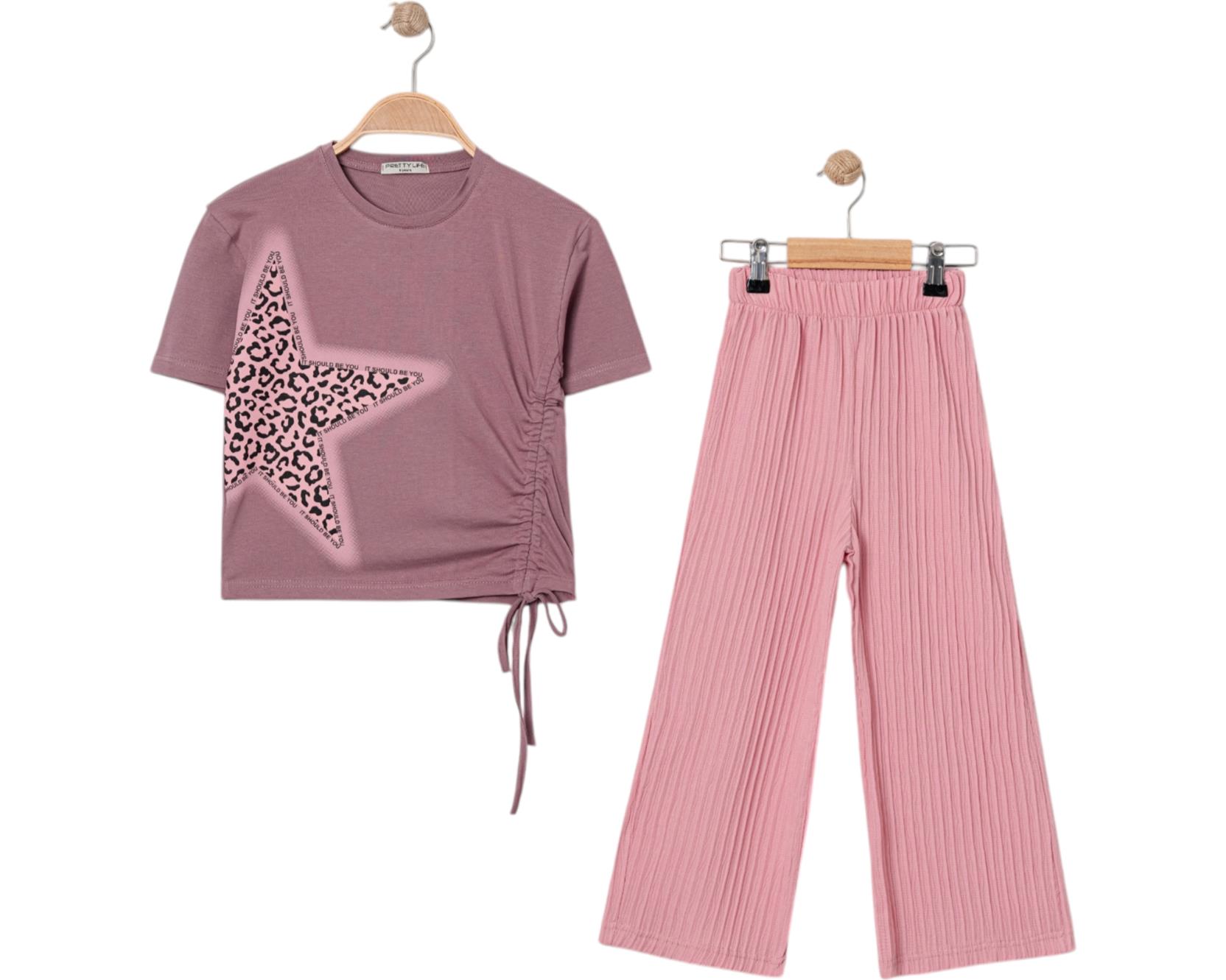 8274 الجملة الأطفال الصيف قطعتين الدعاوى ، بلوزات مع بنطلون للفتيات الذين تتراوح أعمارهم بين 9/12