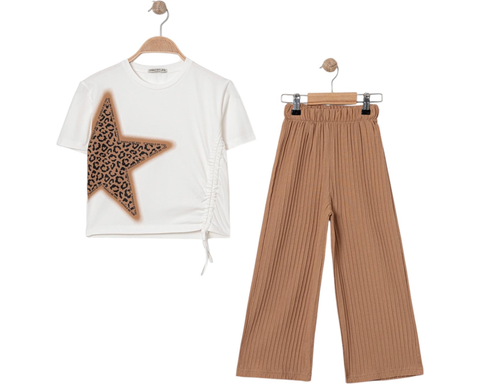 8274 الجملة الأطفال الصيف قطعتين الدعاوى ، بلوزات مع بنطلون للفتيات الذين تتراوح أعمارهم بين 9/12