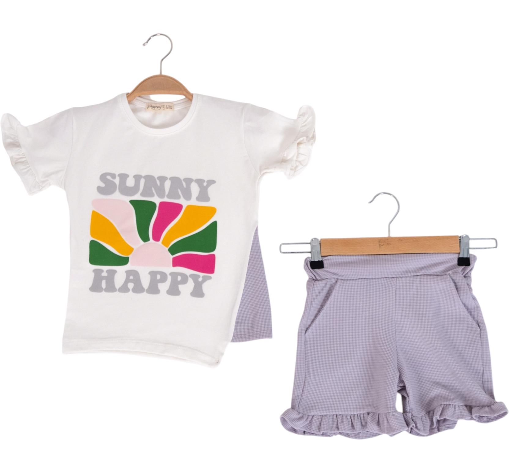 2225 الجملة الأطفال الصيف قطعتين الدعاوى ، بلوزات مع السراويل للفتيات الذين تتراوح أعمارهم بين 3/7 سنوات