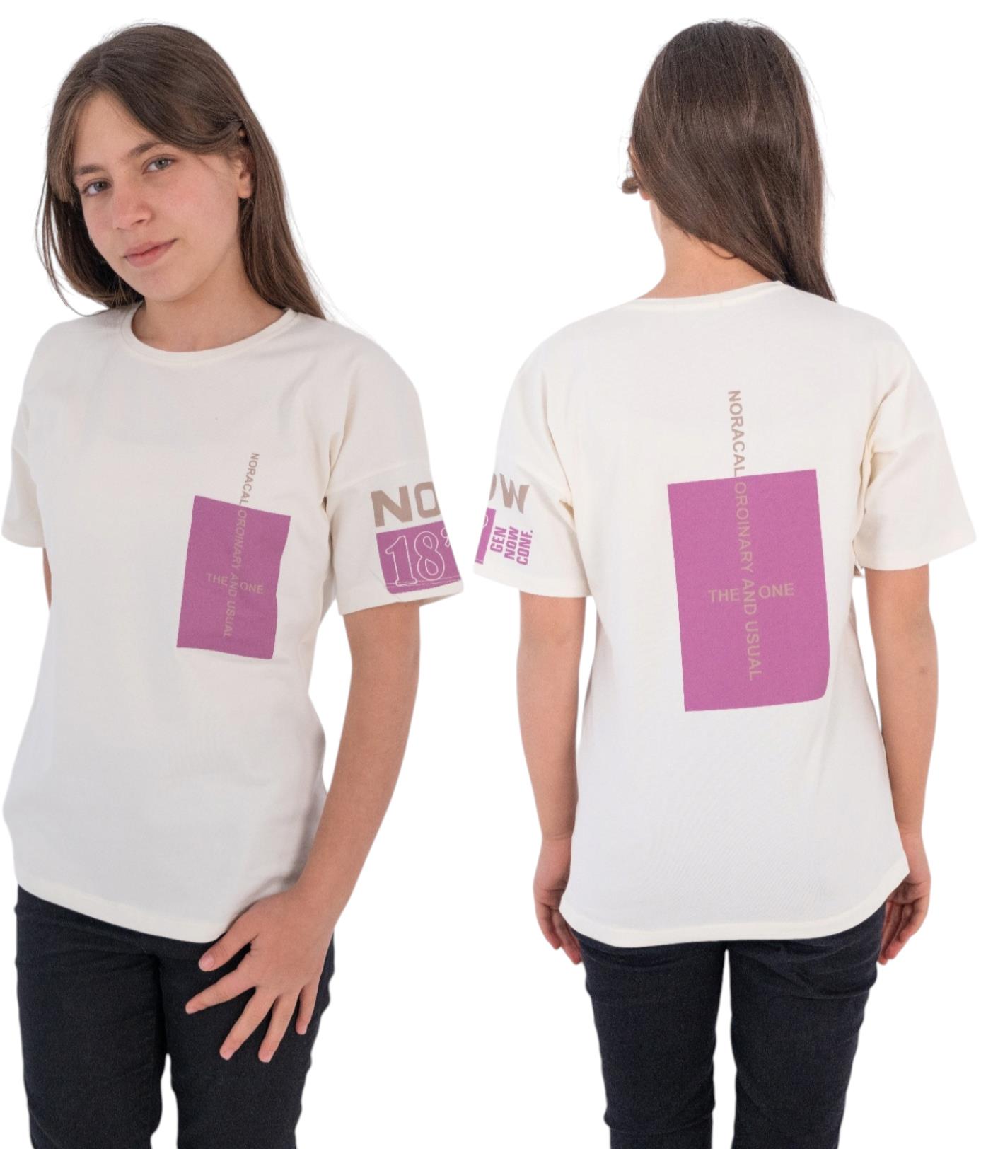 4048 الجملة الأطفال الصيف تي شيرت للفتيات لمدة 13/16 سنوات