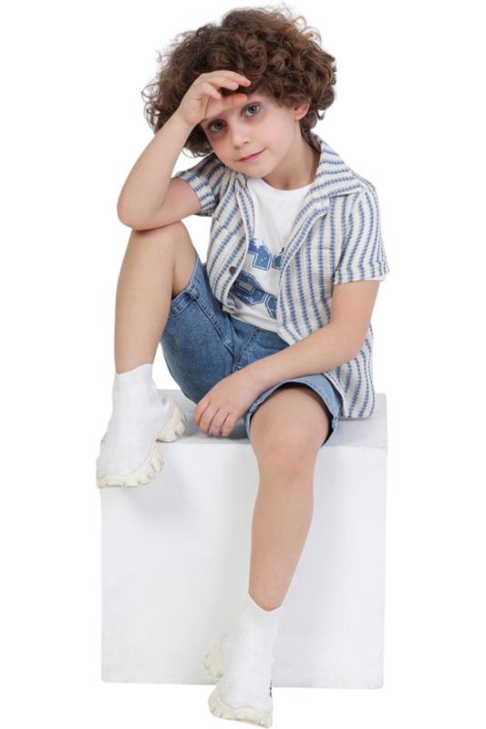 25595 yazlık erkek çocuk giyim toptan 2/5 yaş imalatçı firmalar