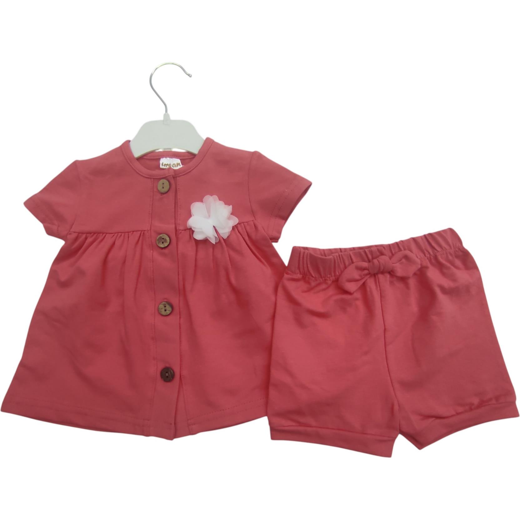 082 الجملة فساتين الصيف للأطفال مع السراويل للفتيات لمدة 6/18 أشهر