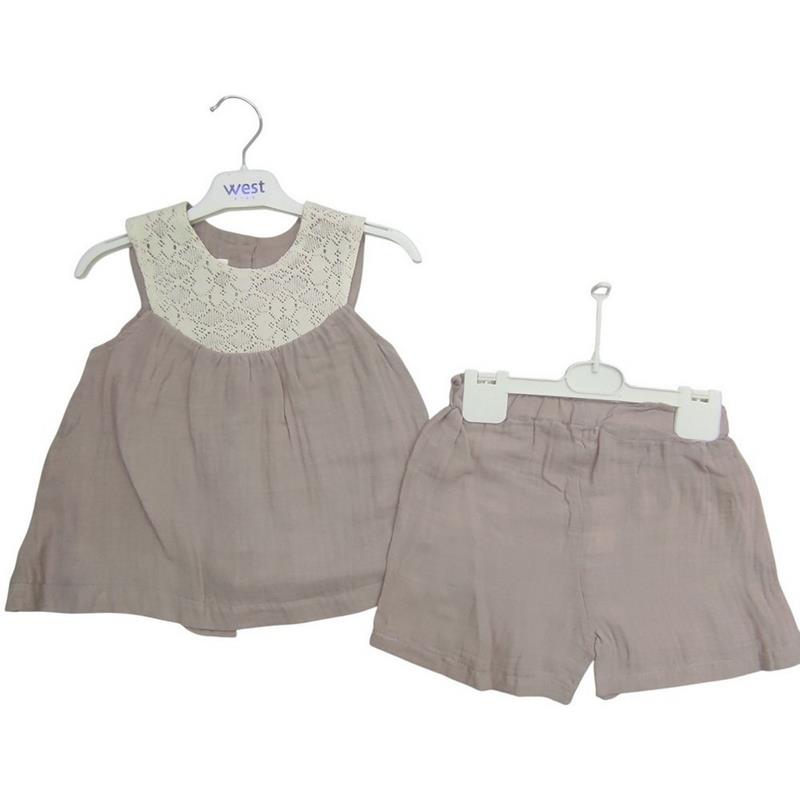 325514 toptan 3/6 yaş arası kız çocuk için yazlık şortlu elbiseler