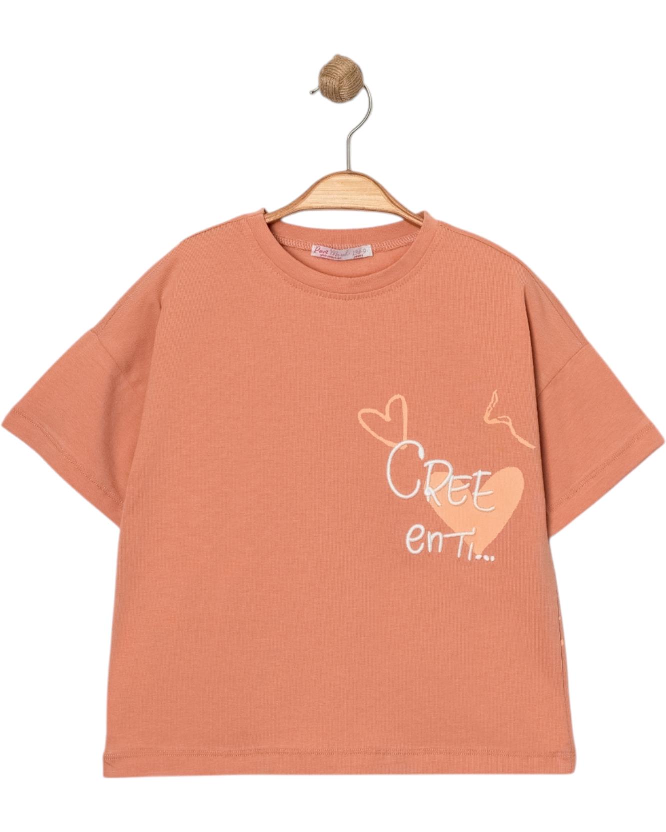 12084 оптом детские летние стильные футболки короткие для девочек на 5/8 лет