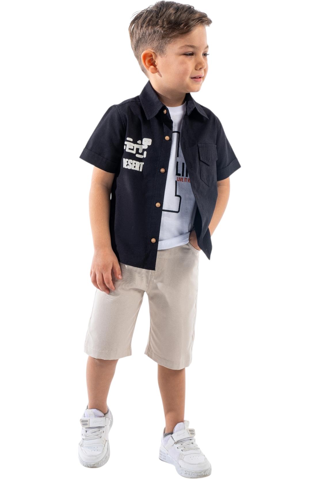 3360 yazlık erkek çocuk giyim ürünleri toptan 1/4 yaş