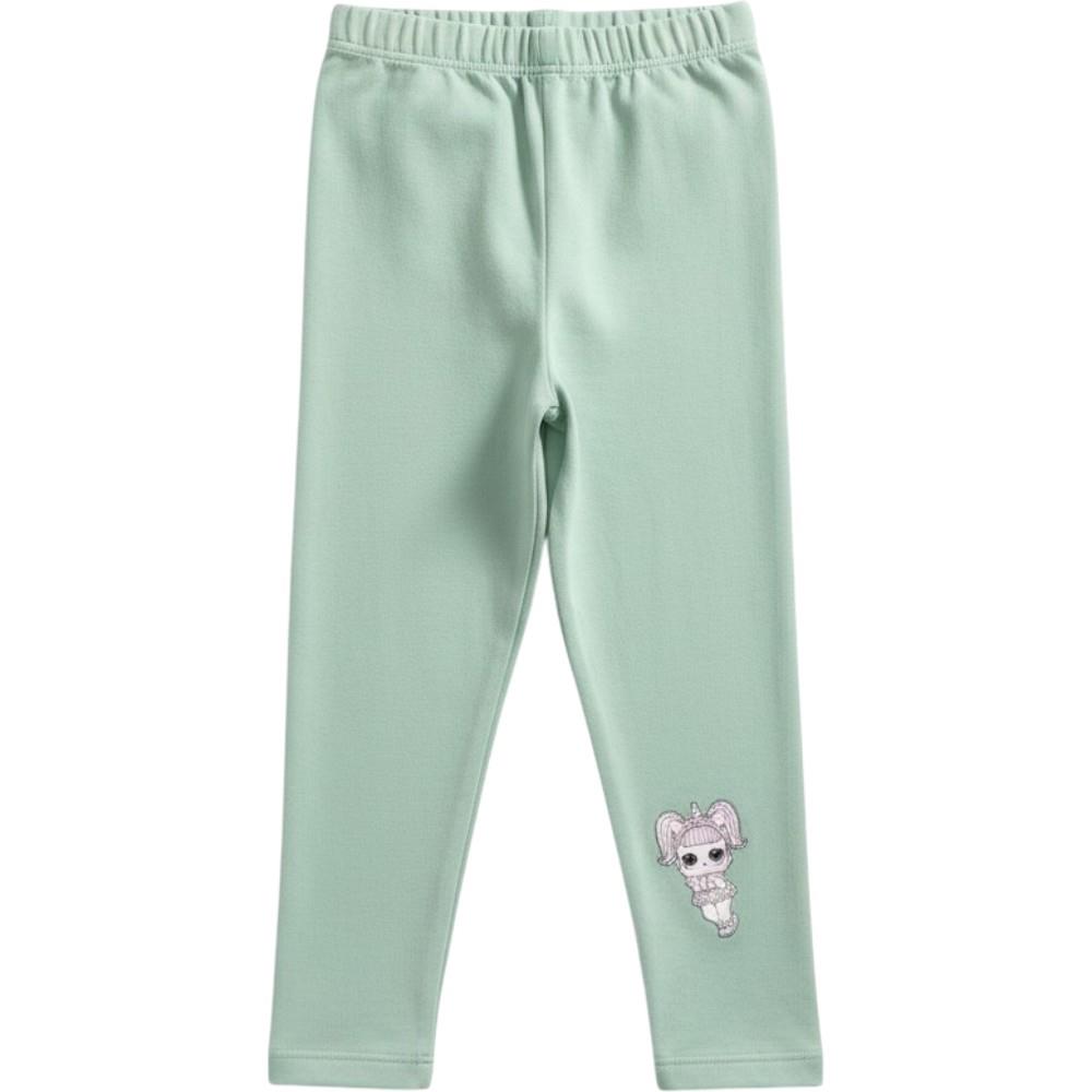 80380 оптом детские лосины с принтом Лол для девочек на 3-4-5-6 лет