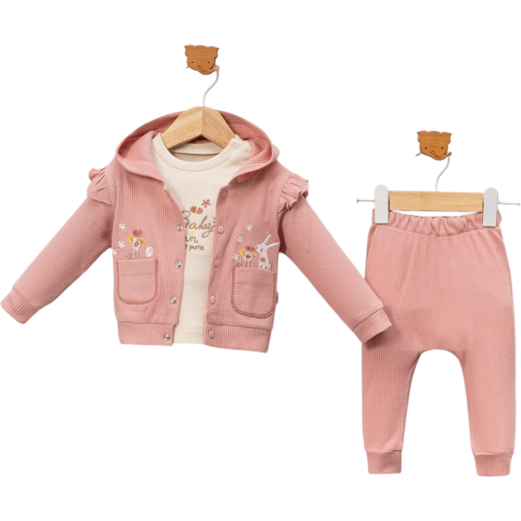 7092 оптом детские демисезонные костюмы тройки  для младенцев на 9/24 месяцев