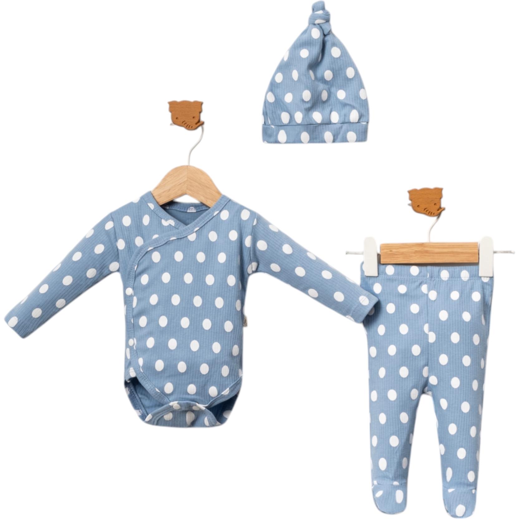 7056 quality seasonal baby suits wholesale 3-6-9 months polka dot model
