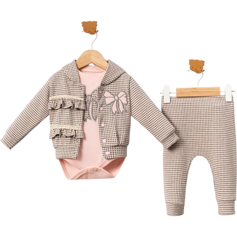 7047 lüks kız bebek kıyafetleri toptan 9/24 ay imalatçı firma